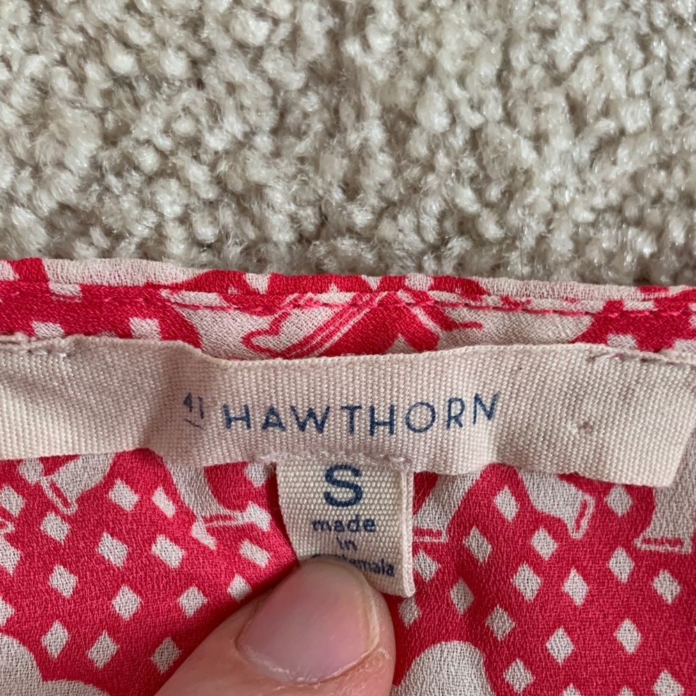 41 Hawthorn Red Elephant Print Blouse - Picture 2 of 6
